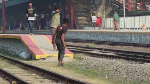 "CUTE Girl's Insane Reaction To Train Horn PRANK - You'll Be Surprised!"