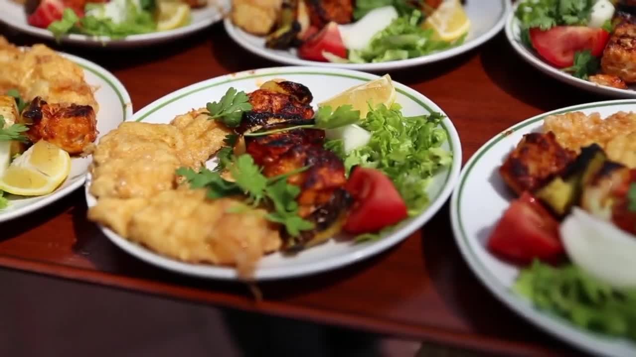 Traditional Turkish food Dinner