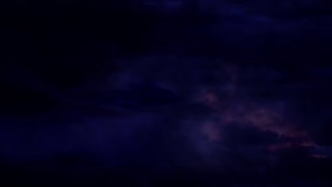 Thunderstorm And Lightning Strikes At Night Background Video Effects HD