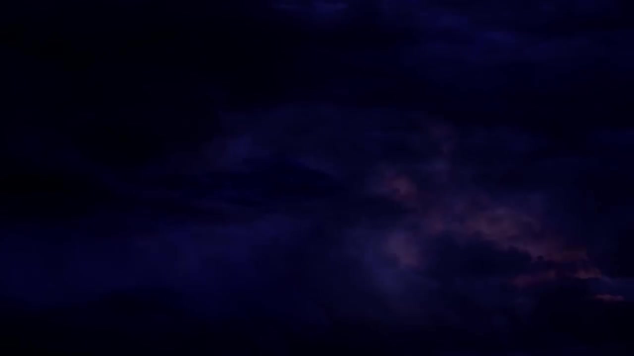 Thunderstorm And Lightning Strikes At Night Background Video Effects HD