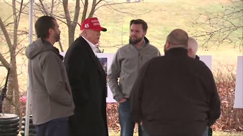 President Trump Meets With The People Of East Palestine After Ohio Derailment Tragedy Feb 22nd 2023🙏