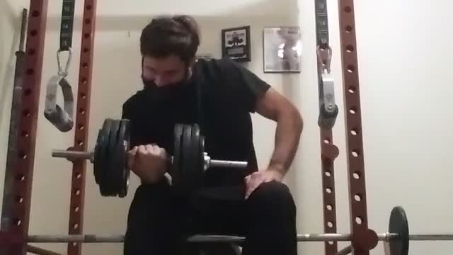 2 inch handle dumbbell wrist curls (full ROM)