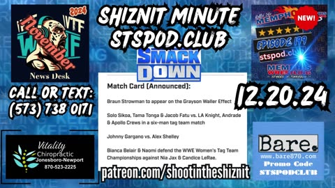 SHIZNIT MINUTE 12.20.24-BT TALKS SDL!!!