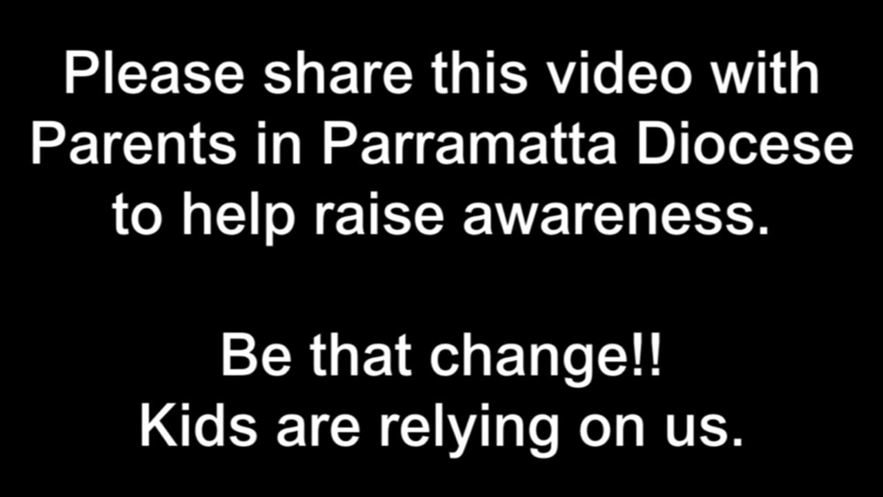 🇦🇺‼️ Att Parents of Parramatta Diocese.