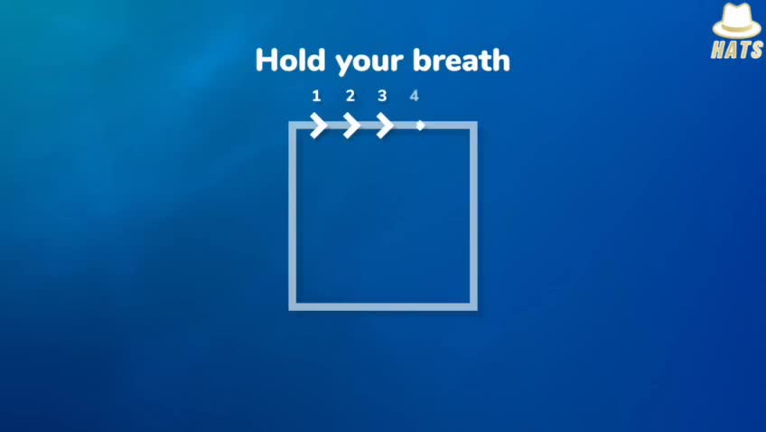 breathing exercise can help release tension.