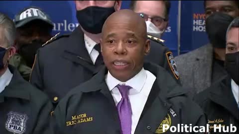 Watch: Mayor Eric Adams provides updates on two police officers shot in New York City.
