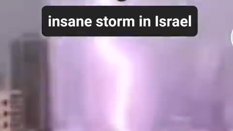 Insane LIGHTNING In ISRAEL Right Now