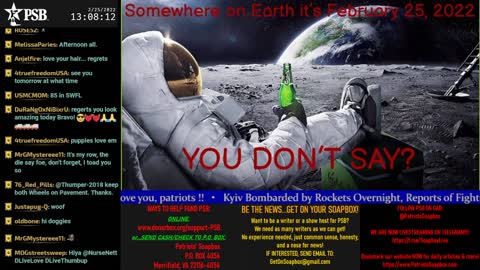 2022-02-25 13:00 EST - "You Don't Say? Gang": with Nurse Nett, No Regerts, Maj WTF & more
