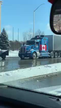 Canada truckers stand