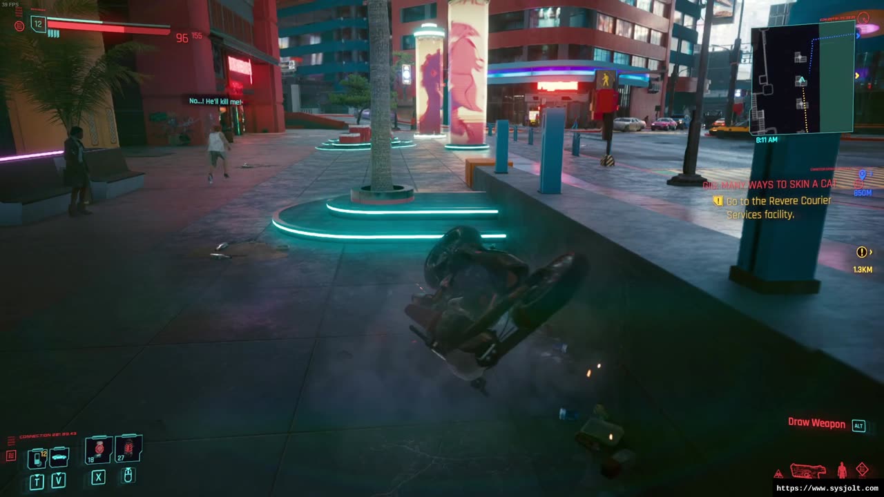 Cyberpunk 2077 - Crazy bike bug