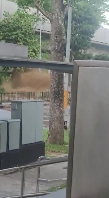 Partial landslide in Singapore