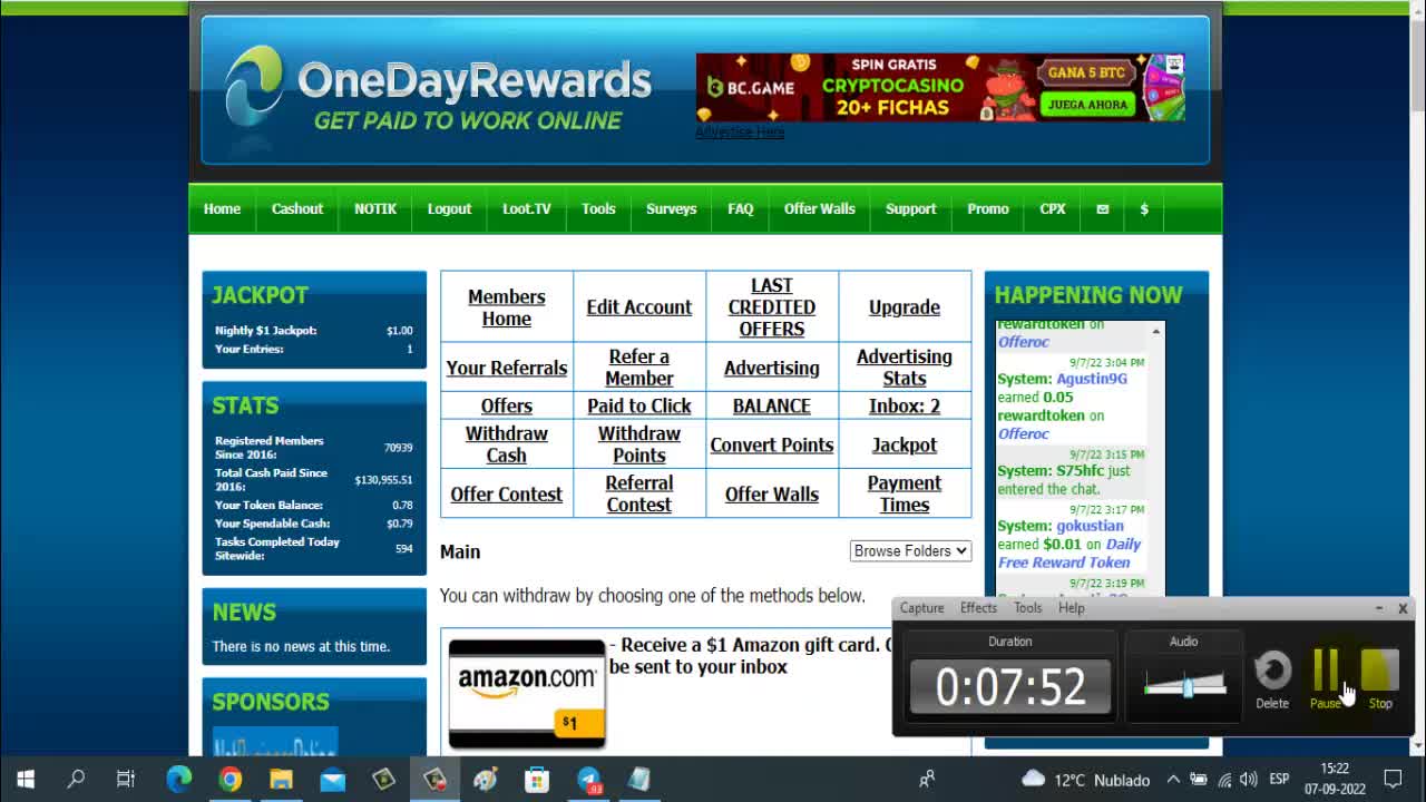 Como Ganar Dinero por Internet con OneDayRewards (Ganar $1 Fácil y Gratis)