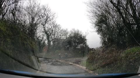 Driving to a pid campsite. SOUTH devon 21st March 2023.