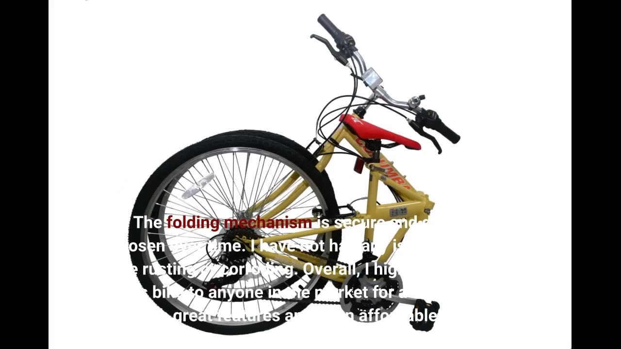 Buyer Feedback: Columba 26 Inch Alloy Folding Bike w.18 Speed & Double Suspension