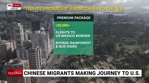 Sky News Australia - Surge in illegal Chinese migrants to the US