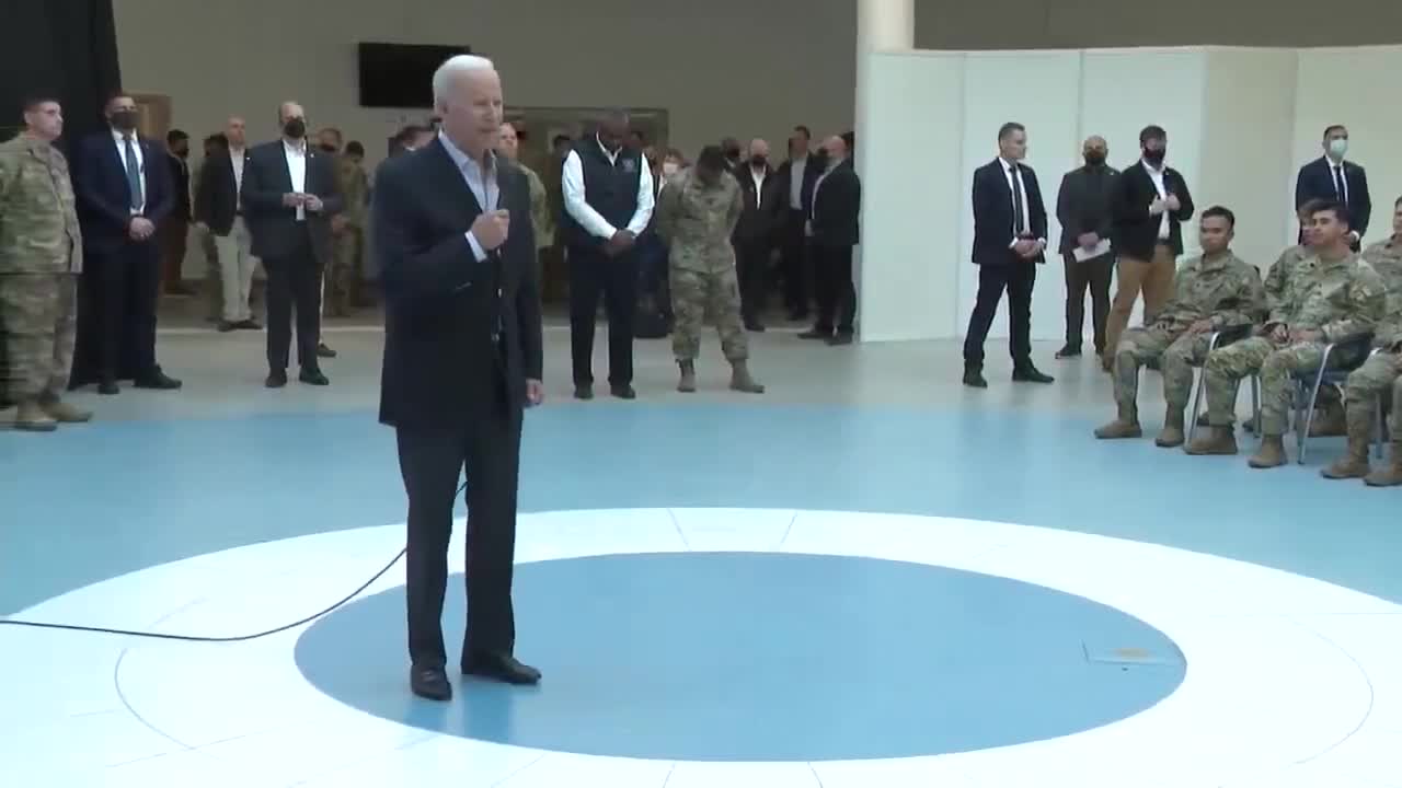 Biden on Ukraine to America Troops: "You Will See When You Are There"