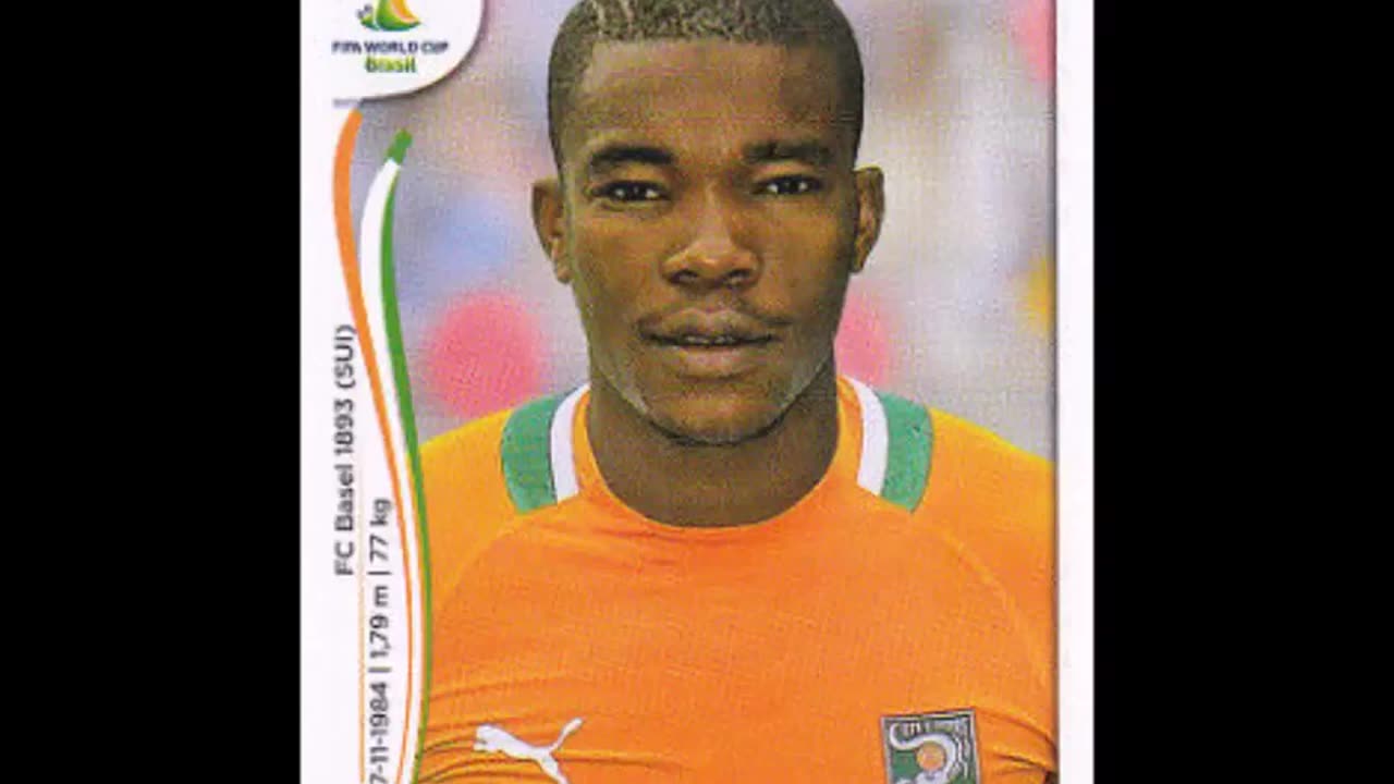 PANINI STICKERS IVORY COAST TEAM WORD CUP 2014