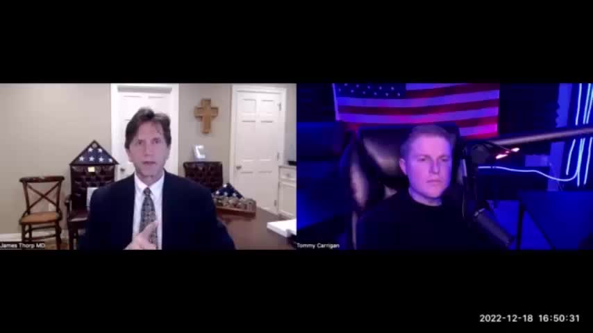 Clip [Dr James Thorp] "FDA, CDC, Schwab, Fauci = Satanic"