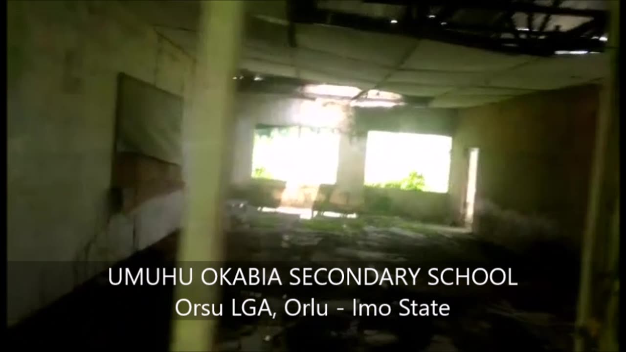 Umuhu Okabia '95-2023 Secondary School Vandalism SS3 block colapse & filled with grass