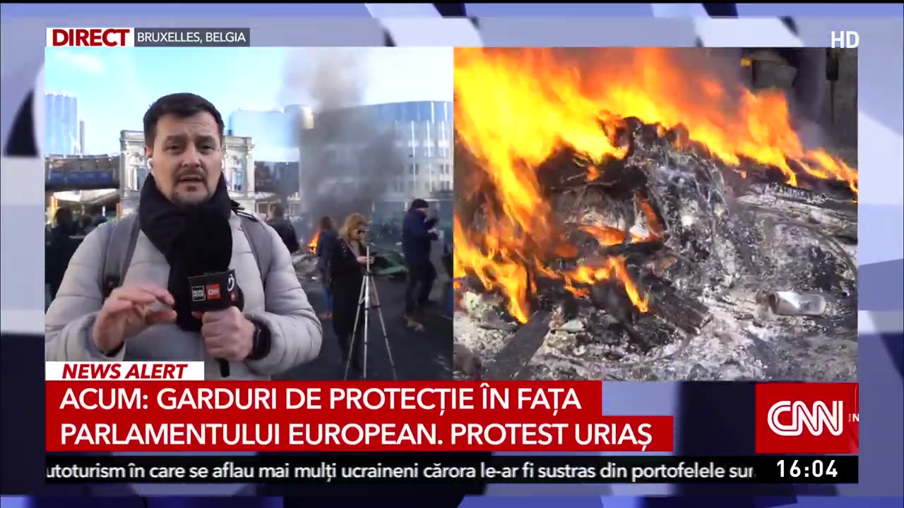 Farmers in Bruxxeles are protesting against the agriculture measures in the capital of the EU.