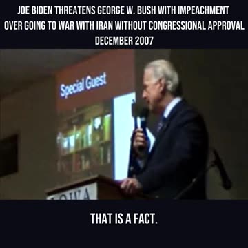 Flashback 2007: Biden Threatens Bush With Impeachment