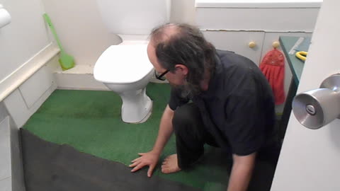 Thanks to Rumble my videos can be seen, not ghosted...here's George improving the bathroom a bit...