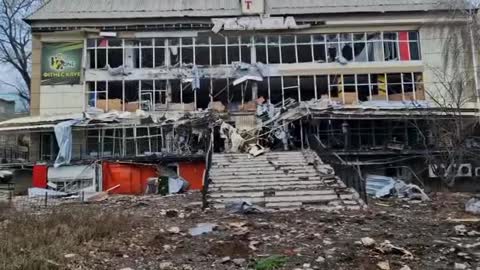 Footage from the rooftops of Bakhmut