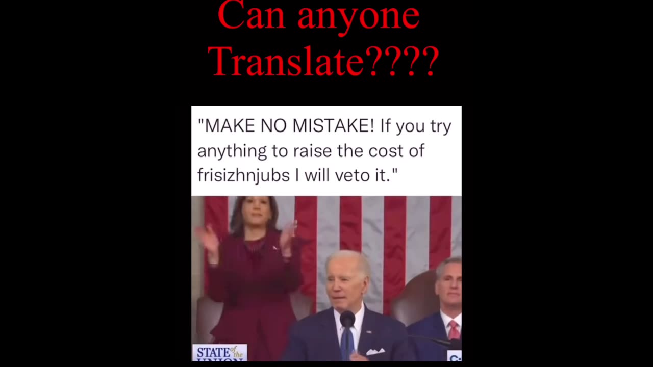 Biden can anyone Translate ?