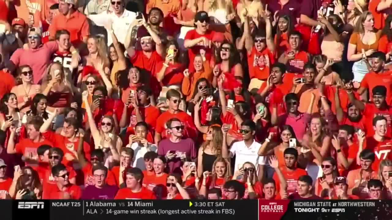 Virginia Tech's Entrance vs. #10 North Carolina