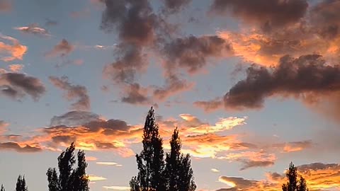 Evening of skardu after raining