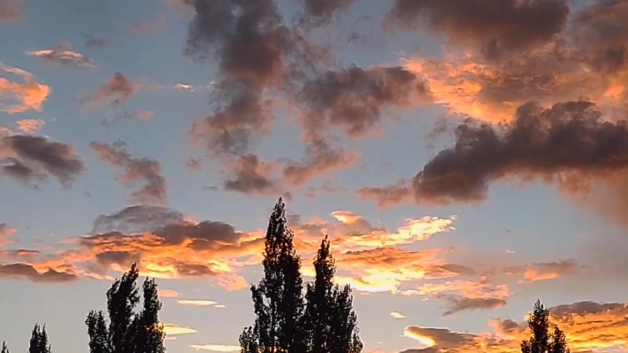 Evening of skardu after raining