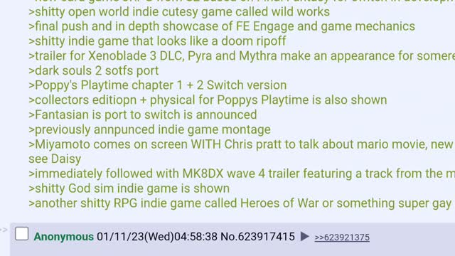 Nintendo direct leak 1.18