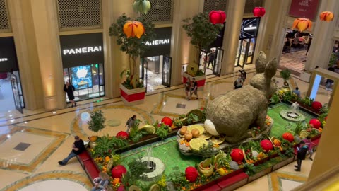 2023 Year of the Rabbit Display at the Venetian Hotel, Las Vegas