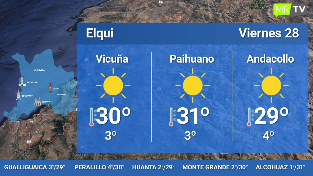 EL TIEMPO EN LA REGIÓN - JUEVES 27 DE JULIO