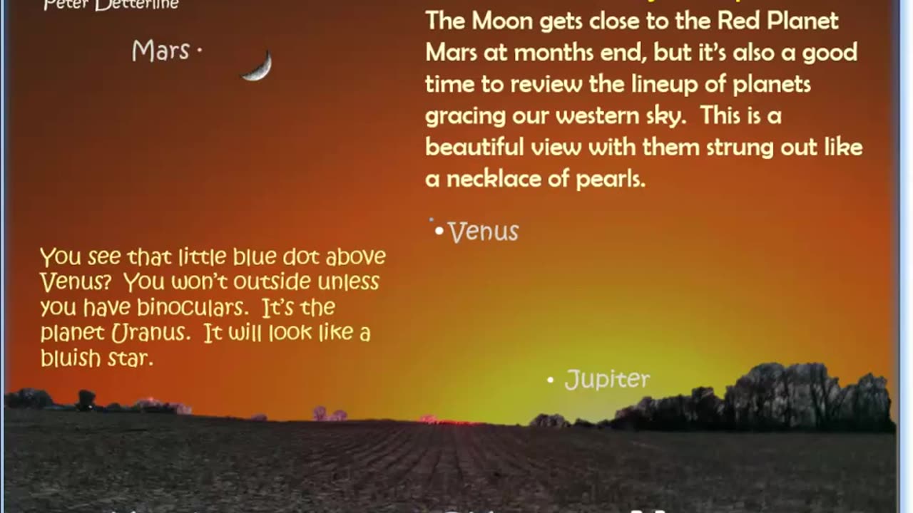 Night Sky Notebook for March 2023 by Peter Detterline