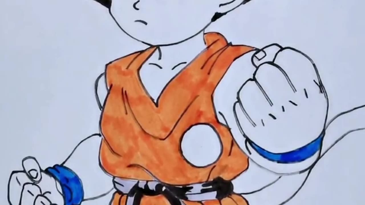 Draw Goku character