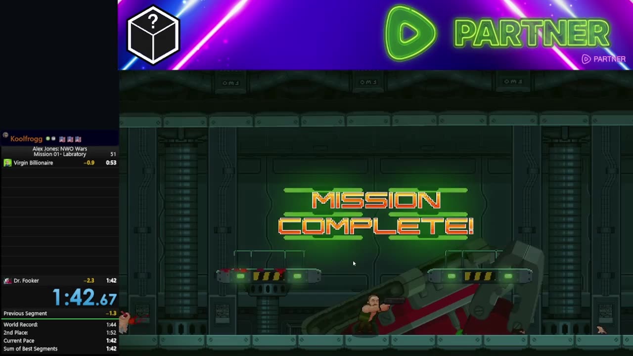 Alex Jones: NWO Wars Mission 01- Laboratory Speedrun - 1:42.766 World Record