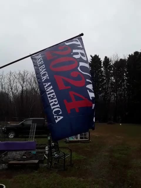 Trump flag vs. The other guy