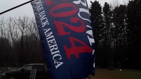 Trump flag vs. The other guy