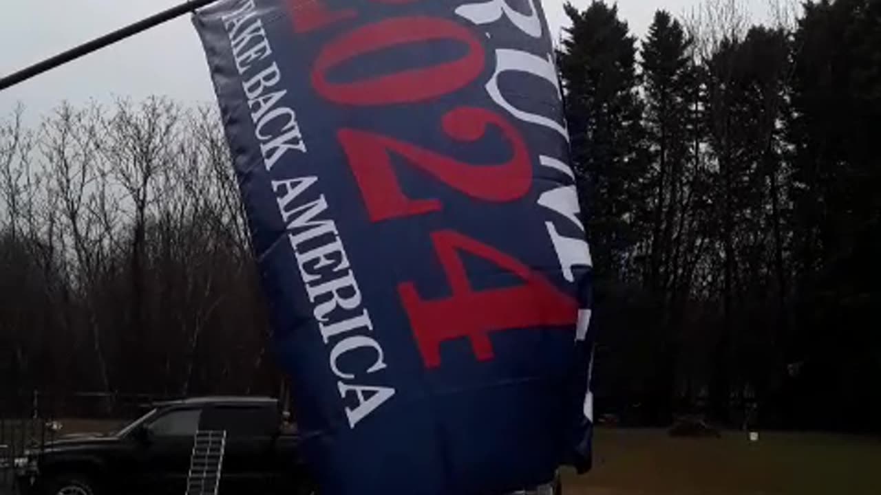 Trump flag vs. The other guy