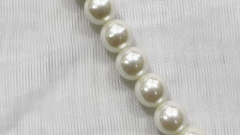Handmade Unique 21” Necklace with Gold Plated Clasp, Japanese Pearl, Aries Green