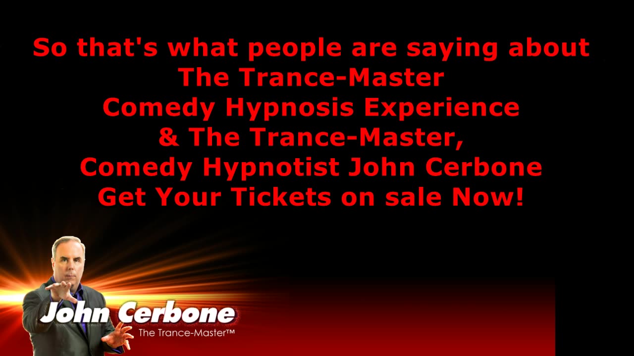 Here's what audience members have to say about the Trance-Master Comedy Hypnosis Experience