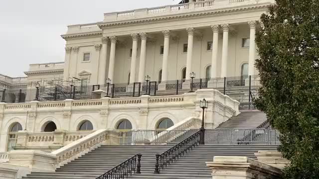 Capitol fence goes up ahead of Biden’s State of the Union.