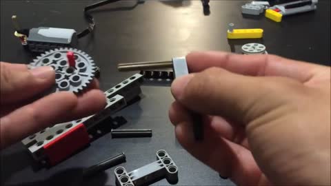WIP Lego Tank Turret w_ How to build automatic Lego gun mechanism