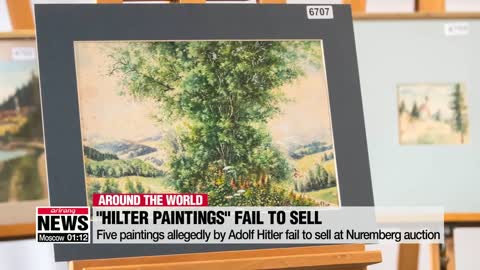 Five paintings allegedly by Adolf Hitler fail to sell at Nuremberg auction