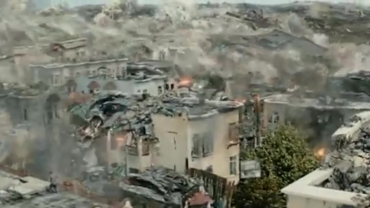 San Andreas (2015)- Tsunami scene-Action