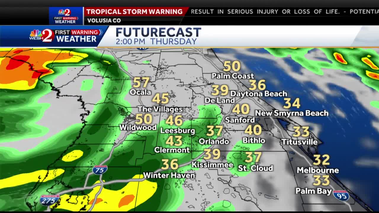 Tracking Tropical Storm Nicole 4pm Wednesday