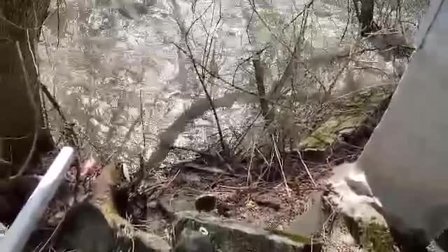 Anthony Kill creek Raging from outside video