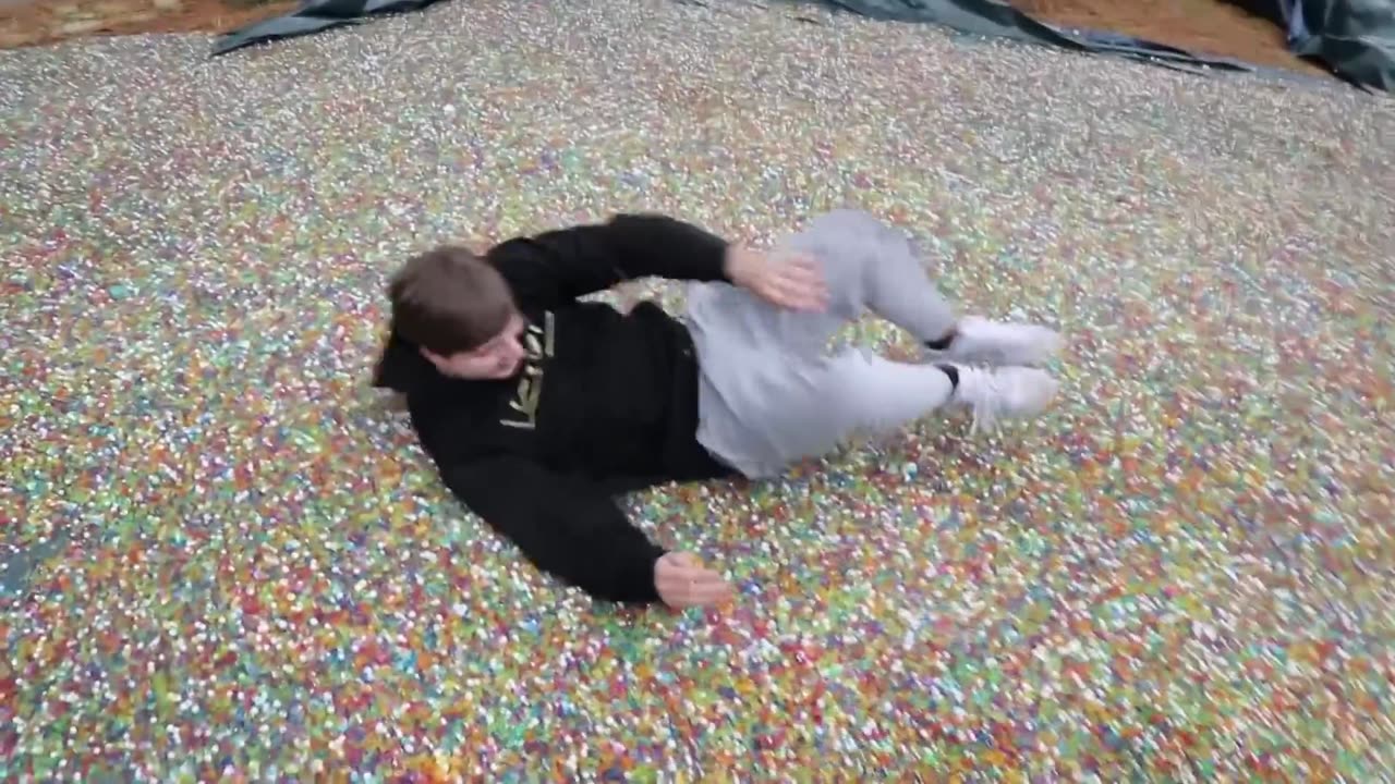 I Put 100 Million Orbeez In My Friend's Backyard