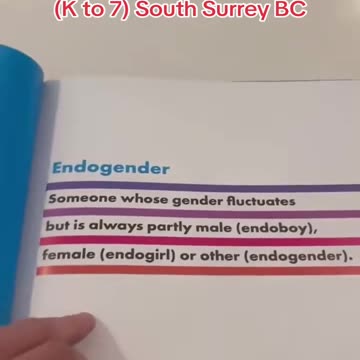 Parent Shows Book Brought Home From Bc Canada Elementary School.